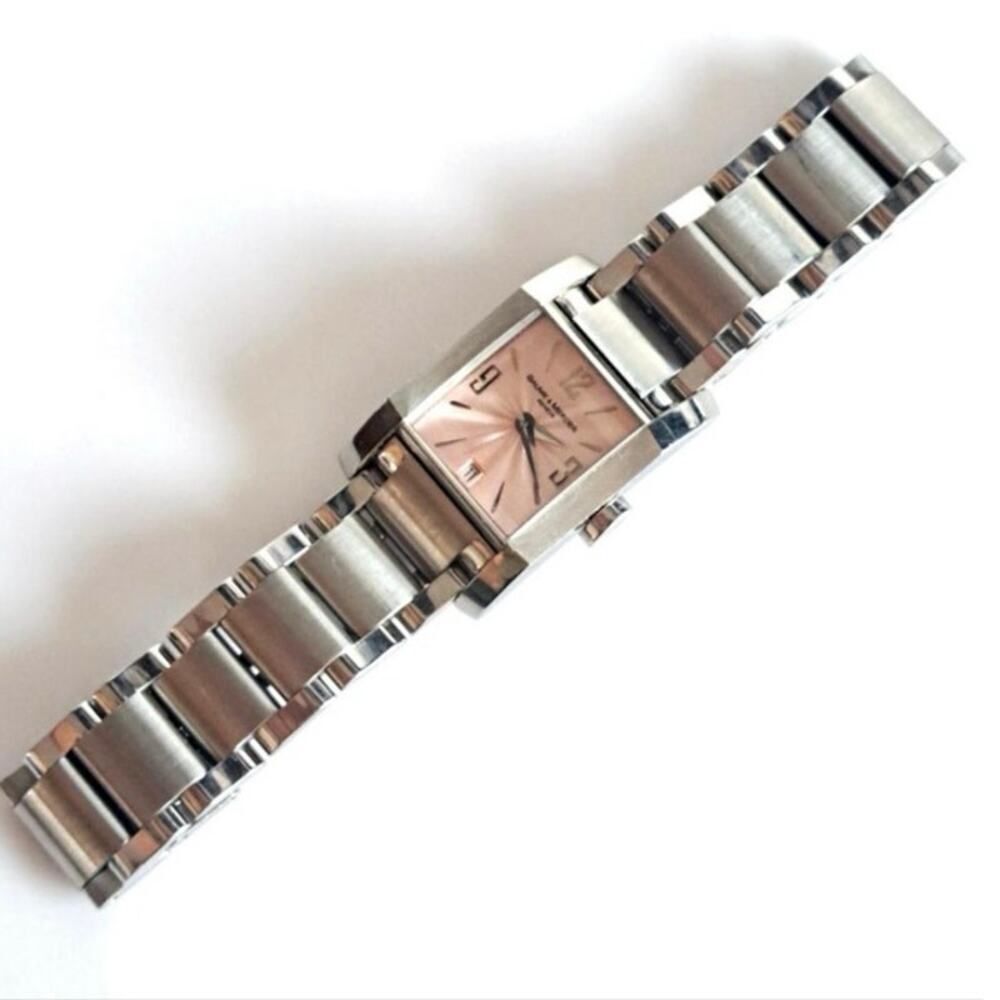 Baume & Mercier Hampton Stainless Watch Pink Dial - Picture 2 of 9
